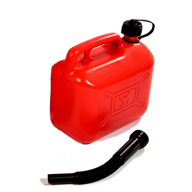 Benzinkanister - 10 Liter, aus Kunststoff, flexibler Auslass